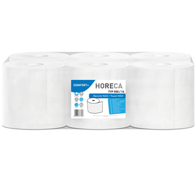 Paper towel MAXI  HORECA COMFORT+ TYPE 500 100m 6 rolls